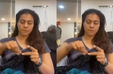 Video: Kajol shows off her crocheting skills as she gets her hair and make-up ready | Hindi Movie News - Times of India