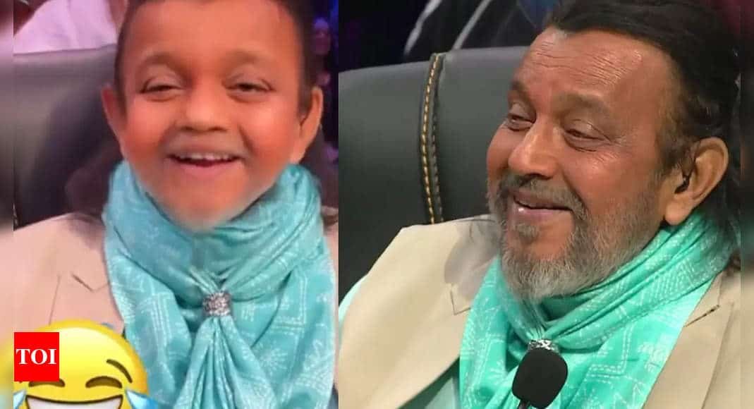Bharti Singh uses baby filter on Mithun Chakraborty | - Times of India
