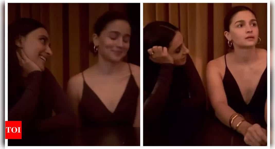 Alia Bhatt's funny recreation of 'Dekhha Tenu' with BFF Akansha Ranjan Kapoor is simply hilarious - WATCH video | - Times of India