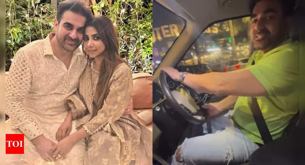 Arbaaz Khan is smitten by his Sshura Khan as he sings for her on a romantic late night drive - WATCH video | Hindi Movie News - Times of India