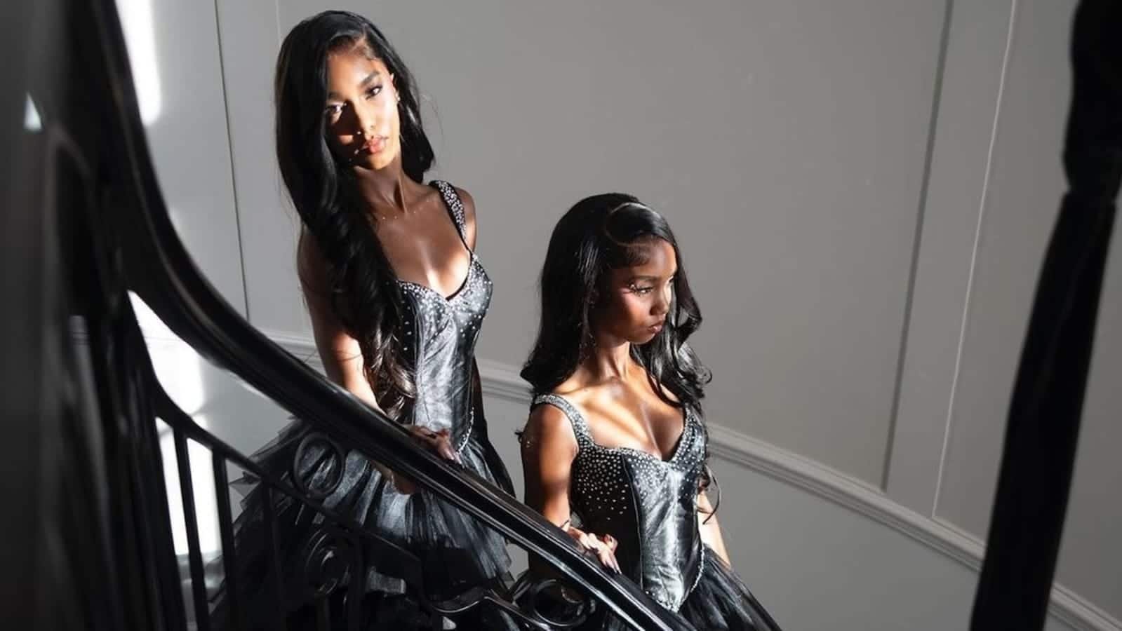 Diddy’s beautiful twin daughters turn heads at prom as he faces public backlash over assault video