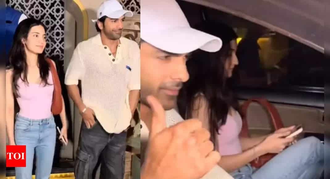 National crush Taha Shah Badussha spotted on a dinner date with his 'Heeramandi' co-star Pratibha Rantta, netizens react - WATCH | Hindi Movie News - Times of India