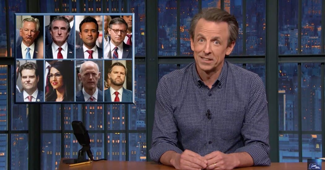 Seth Meyers Slams Republicans Supporting Trump at His Trial 8 Seth Meyers Slams Republicans Supporting Trump at His Trial
