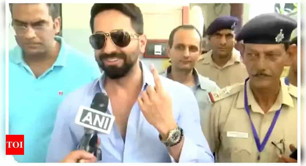 Ayushmann Khurrana criticizes low voter turnout in Mumbai for Lok Sabha Elections 2024 | - Times of India