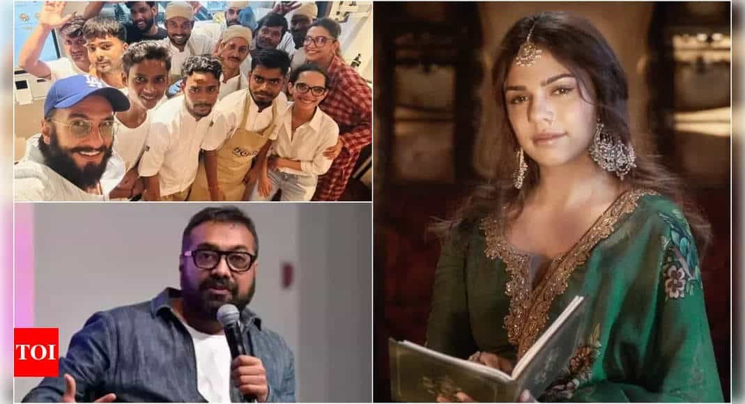 Ranveer-DP pose with staff, Sharmin breaks silence on trolling, Anurag Kashyap on battling depression: Top 5 Entertainment News of the Day | - Times of India