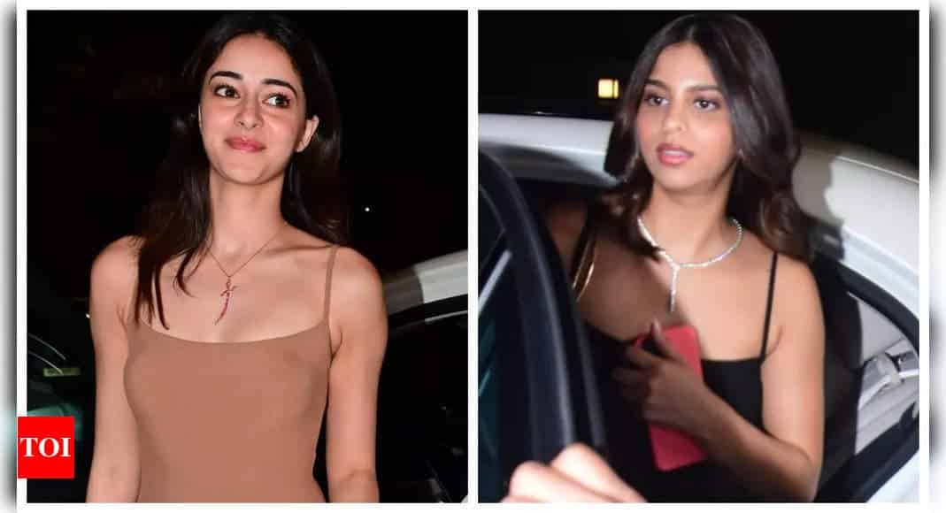Ananya Panday and Suhana Khan party with Ibrahim Ali Khan and friends at Tania Shroff's party | - Times of India