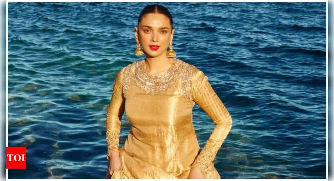 'Heeramandi's star Aditi Rao Hydari exudes Bibbojaan vibes and shares her first appearance look at Cannes 2024 | Hindi Movie News - Times of India