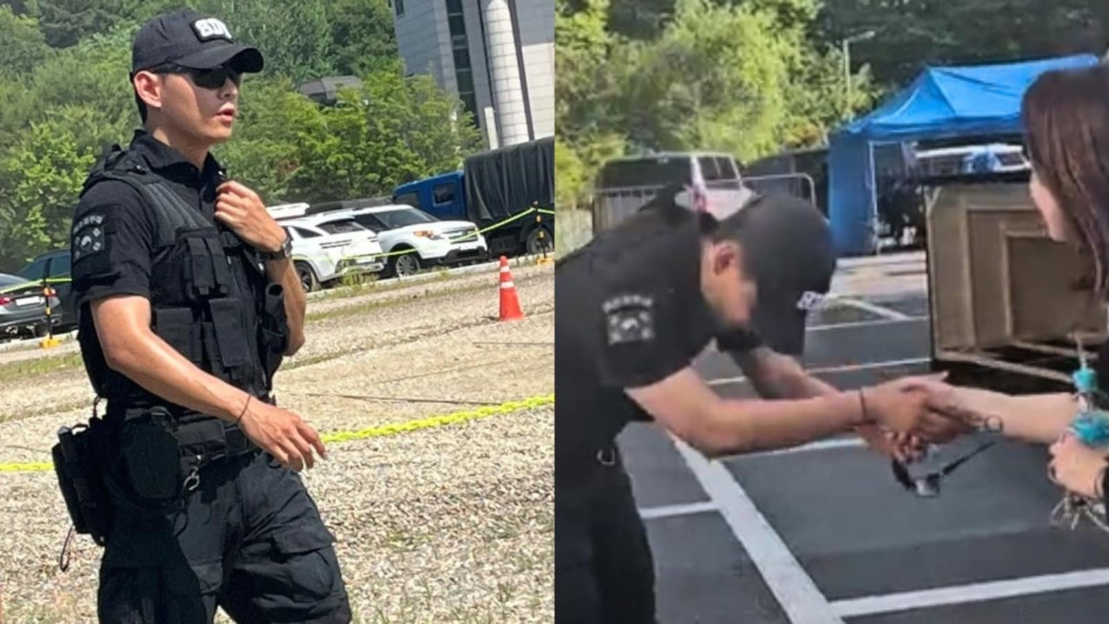 BTS V leaves female singer flustered in buff physique while patrolling in SDT uniform; ‘such a gentleman..’