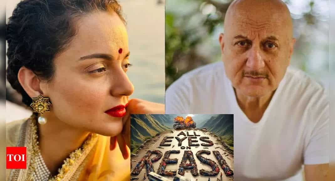 Kangana Ranaut, Anupam Kher, and Other Celebrities Condemn Terror Attack in Reasi, Jammu-Kashmir | - Times of India
