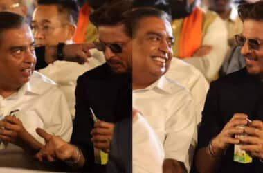 Netizens flood social media with hilarious comments as Shah Rukh Khan-Mukesh Ambani bond over Rs 35 ORS packet at PM Narendra Modi's oath ceremony - PICS inside | Hindi Movie News - Times of India