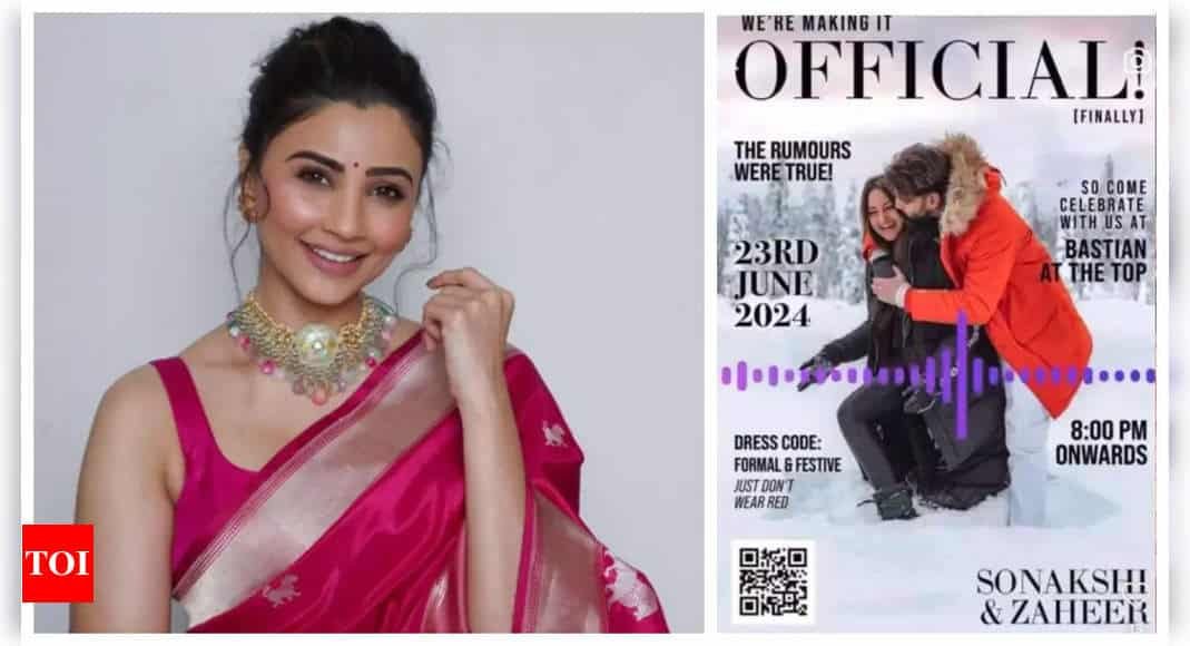 Daisy Shah REACTS to Sonakshi Sinha and Zaheer Iqbal's unique wedding invite: 'Like Shatrughan Sinha rightly said...' | - Times of India
