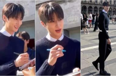 Byeon Woo Seok interacts with fans in Milan, asks them to spell names in English | - Times of India
