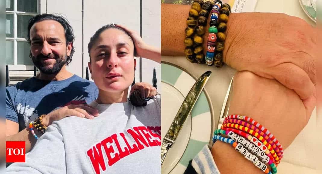 Kareena Kapoor Khan and Saif Ali Khan walk hand-in-hand, get mushy as the actress drops glimpses from their vacay - WATCH | Hindi Movie News - Times of India