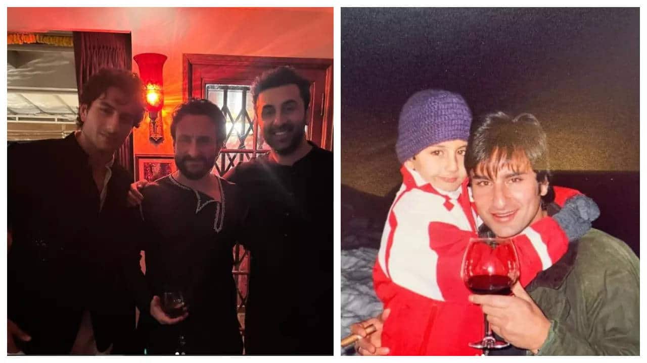 Ibrahim Ali Khan shares an UNSEEN photo with 'abba' Saif Ali Khan and Ranbir Kapoor on Father's Day | - Times of India