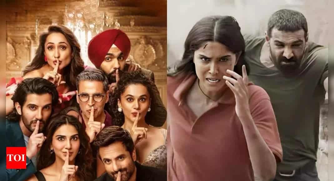 Khel Khel Mein and Vedaa Movie review and release LIVE Updates: John Abraham, Sharvari starrer is a film with a message, packed with a solid punch - The Times of India