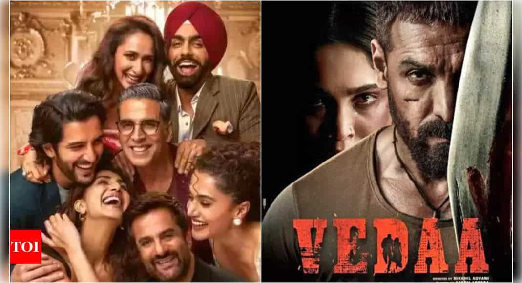Khel Khel Mein and Vedaa enter in a fierce battle for Day 1 | - Times of India