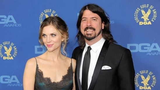 Dave Grohl, right, and Jordyn Blum arrive at the 65th Annual Directors Guild of America Awards at the Ray Dolby Ballroom in Los Angeles. Photo by Chris Pizzello/AP