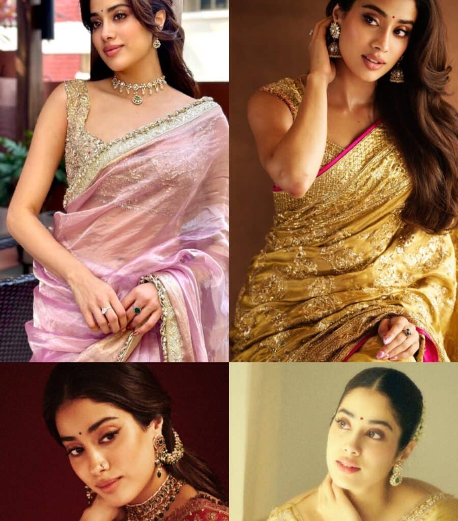 Janhvi Kapoor's stunning saree moments