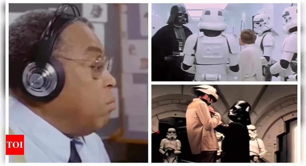 'Star Wars' BTS clip shows how James Earl Jones' menacing voice changed David Prowse's performance as Darth Vader | - Times of India