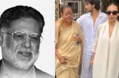 Malaika Arora, Joyce and Amrita Arora bid an emotional adieu to Anil Mehta - Times of India