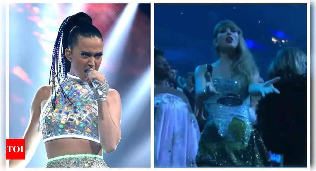 Taylor Swift celebrates epic night of wins by grooving to Katy Perry’s track at VMAs - WATCH video | - Times of India