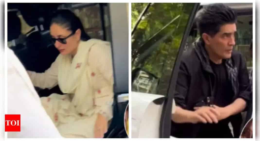 Kareena Kapoor Khan stands by Malaika Arora's side post father Anil Mehta's shocking demise; Manish Malhotra, Seema Sajdeh and others arrive at Arora family residence- WATCH | - Times of India