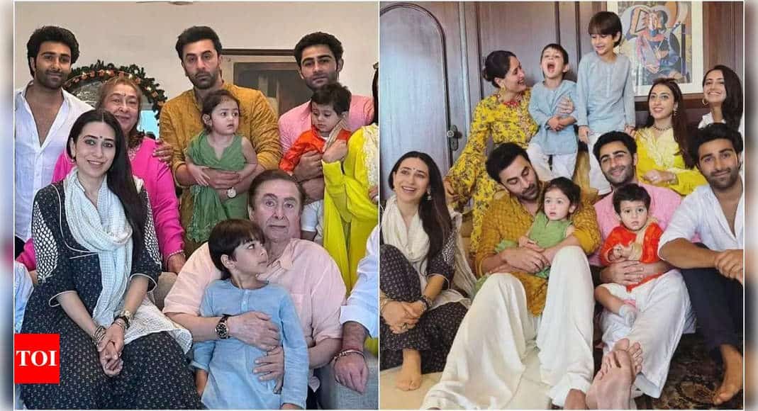 Ranbir Kapoor and daughter Raha Kapoor steal the show at the Kapoor family's Ganesh Chaturthi celebration; Alia Bhatt misses the festivities | Hindi Movie News - Times of India