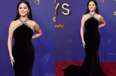 Selena Gomez Dazzles in Silver-Trimmed Black Gown at Emmy Awards 2024 | - Times of India