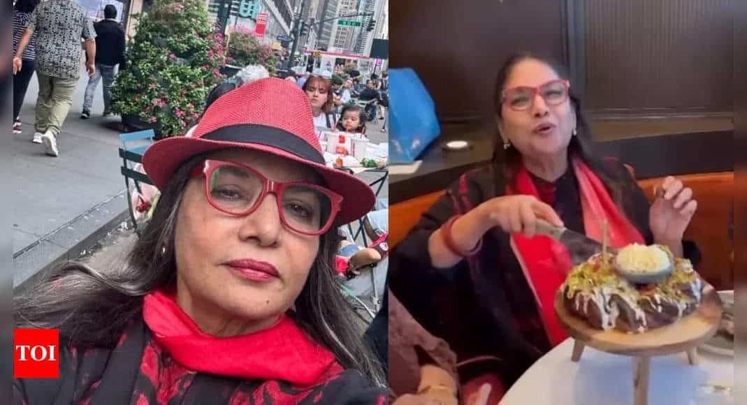 WATCH: Shabana Azmi rings in 74th birthday with friends in New York | Hindi Movie News - Times of India