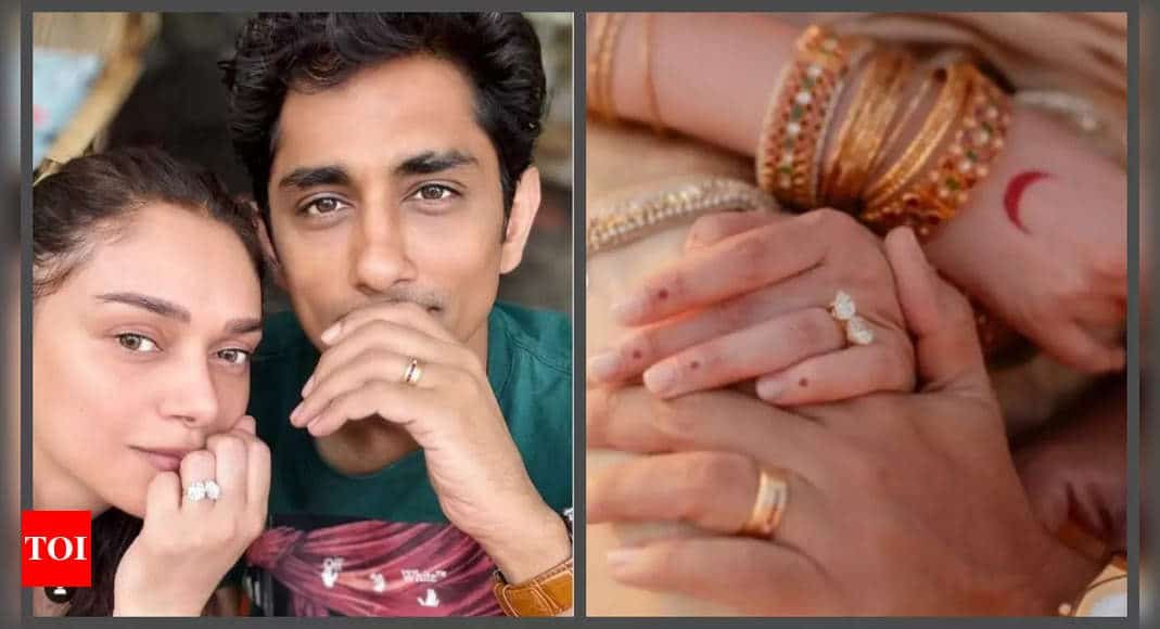 Did you know Aditi Rao Hydari's double-stone engagement ring is known as 'Toi et Moi' ring? - Know in DETAIL about it... | - Times of India
