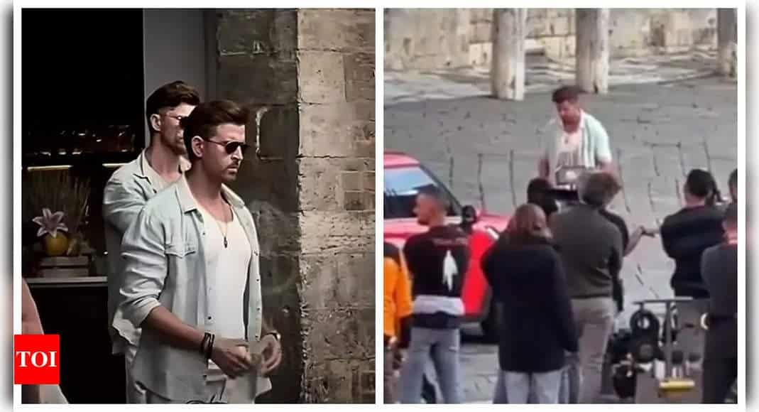 Hrithik Roshan SPOTTED filming intense action sequences for 'WAR 2' in Italy - WATCH | - Times of India