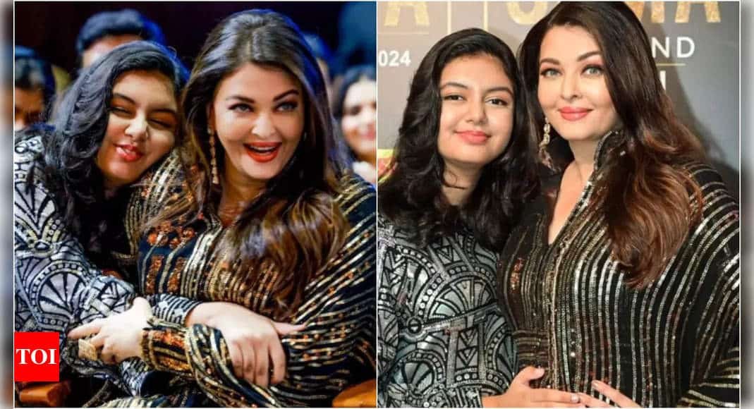Aaradhya Bachchan's Heartwarming Hug for Aishwarya Rai at Dubai Event Goes Viral | - Times of India