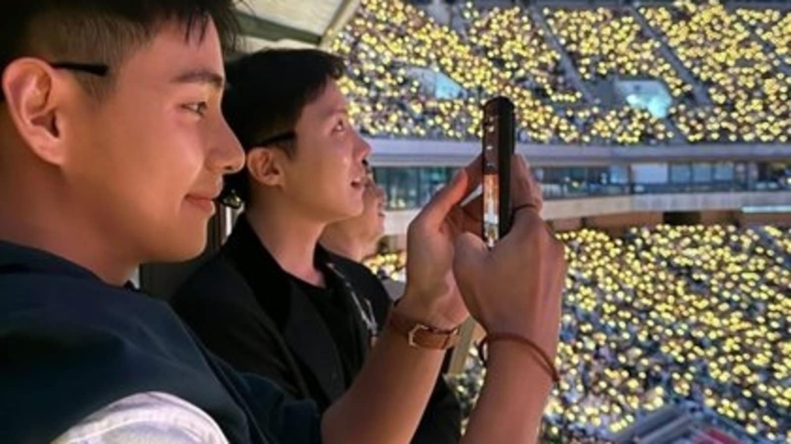 BTS' V transforms into ‘TaeJun’ as he attends IU’s historic concert with J-Hope, sporting his bulked-up physique