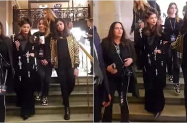 Aishwarya Rai Bachchan and daughter Aaradhya Bachchan twin in black at Paris Fashion Week 2024 | Hindi Movie News - Times of India