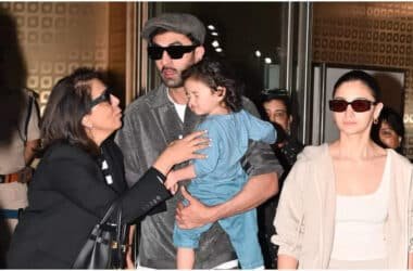 Spotted! Ranbir Kapoor, Alia Bhatt, Raha Kapoor and Neetu Kapoor return to Mumbai after Paris Fashion Week | Hindi Movie News - Times of India