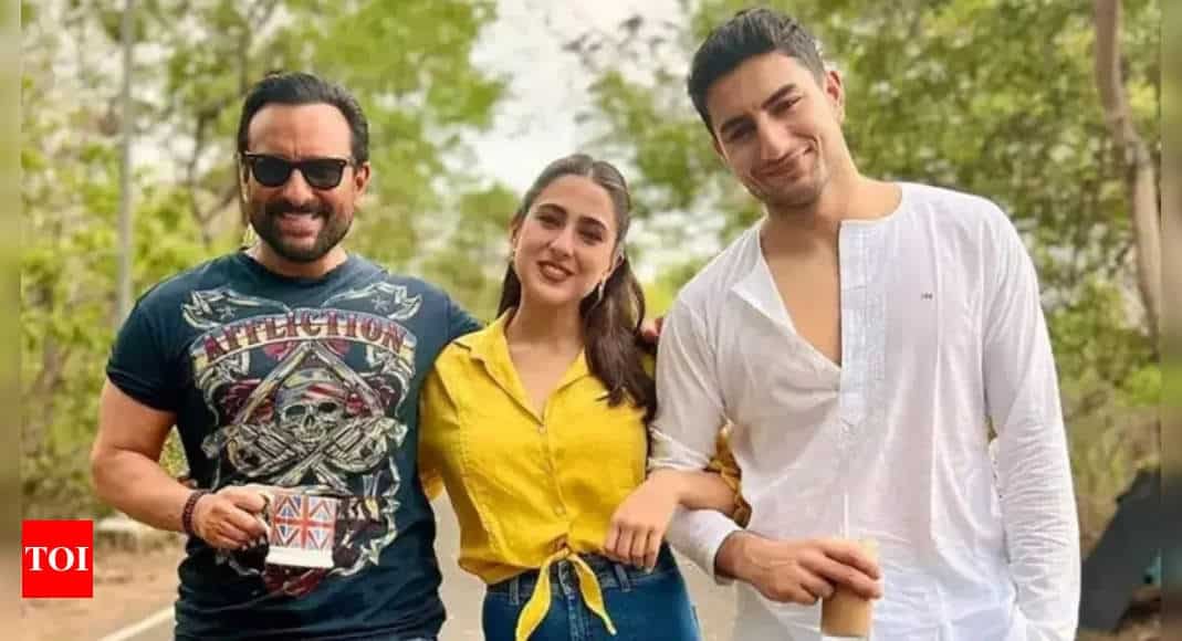 Saif Ali Khan: 'Ibrahim discusses his girlfriends with me while Sara talks to me about her work' | Hindi Movie News - Times of India