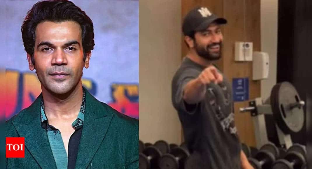 Vicky Kaushal's 'Pookie workout' VIDEO as he channels his inner Shah Rukh Khan is winning the internet, Rajkummar Rao indulges in some bromance with the 'Chhava' actor - WATCH - Times of India