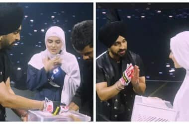 Diljit Dosanjh presents a gift to his Pakistani fan at his Manchester concert - Watch | - Times of India