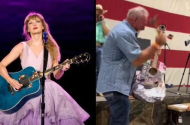 Man hammers ‘signed Taylor Swift’ guitar into pieces after paying $4K in viral TikTok video: ‘Extreme hate’