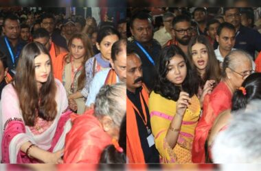 Aishwarya Rai Bachchan Visits GSB Ganpati Pandal With Daughter Aaradhya And Mom Brindya, Abhishek Bachchan Gives It A Miss 20 Aishwarya Rai Bachchan Visits GSB Ganpati Pandal With Daughter Aaradhya And Mom Brindya, Abhishek Bachchan Gives It A Miss