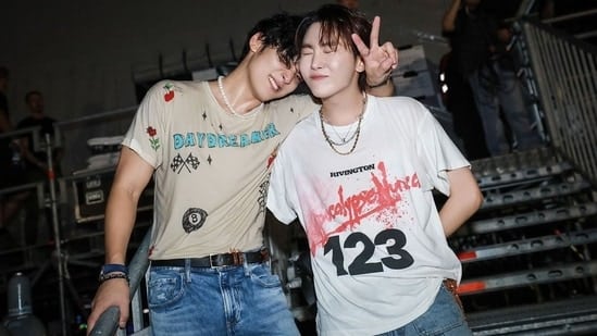 SEVENTEEN'S Mingyu poses for Lollapalooza 2024 Berlin. (Instagram )