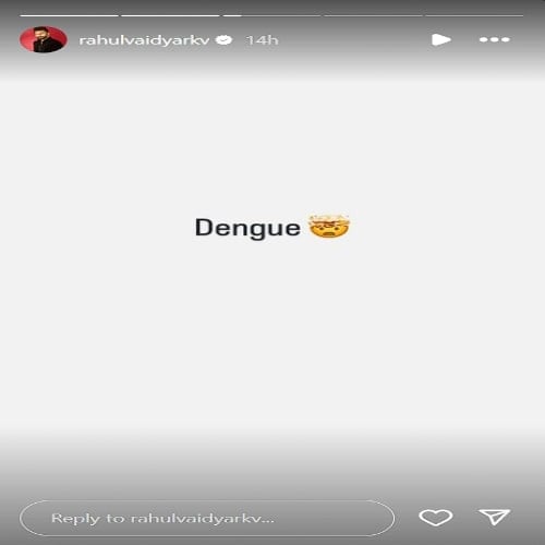 His Insta story.