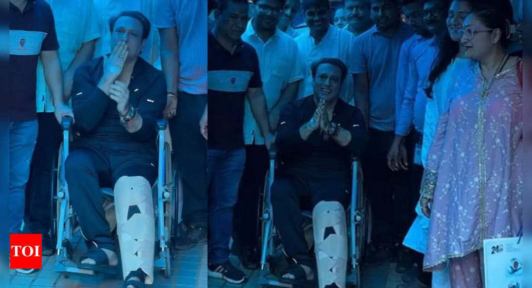 Govinda gets discharged, greets paps and thanks fans for all the love with flying kisses; his daughter Tina Ahuja gets emotional - WATCH VIDEO | Hindi Movie News - Times of India 4 Govinda gets discharged, greets paps and thanks fans for all the love with flying kisses; his daughter Tina Ahuja gets emotional - WATCH VIDEO | Hindi Movie News - Times of India