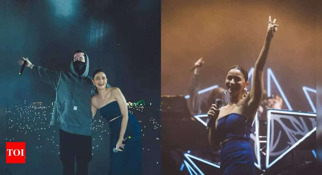 Alia Bhatt surprises fans as she attends Grammy award-winning Alan Walker's show in Bengaluru to promote her movie 'Jigra', netizens call her 'star girl' - WATCH VIDEOS - Times of India