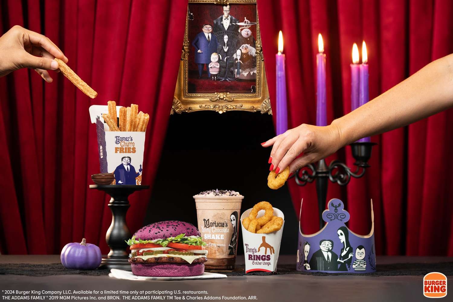 Burger King Unveils 'The Addams Family' Themed Menu Just in Time for Halloween