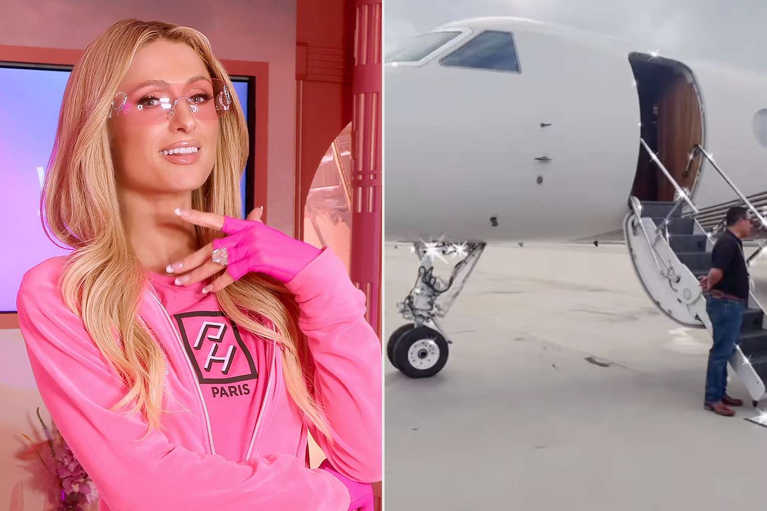 Paris Hilton Shares Glimpse Inside Her Private Jet with Pink Blankets and Simple Life Cake: ‘#SlivAir’