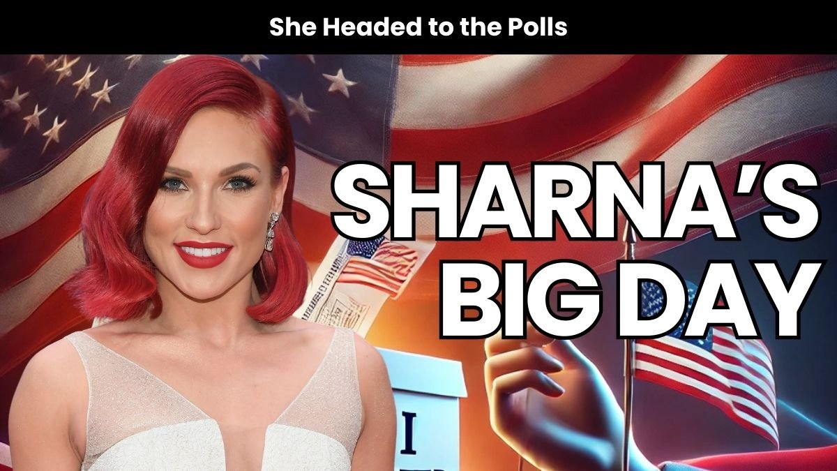 Sharna Burgess ‘Emotional’ As She Votes for the 1st Time