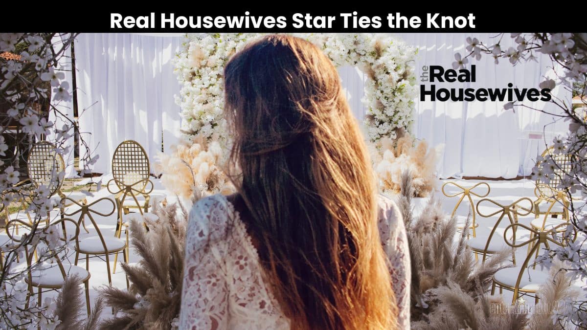 'Real Housewives' Star Ties the Knot in 'Last Minute' Surprise Ceremony 8 Back of a woman's head.