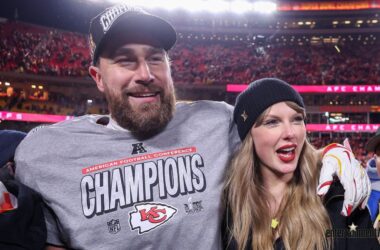 The 5 Words Travis Kelce Said to Taylor Swift Following AFC Win 16 Travis Kelce and Taylor Swift.