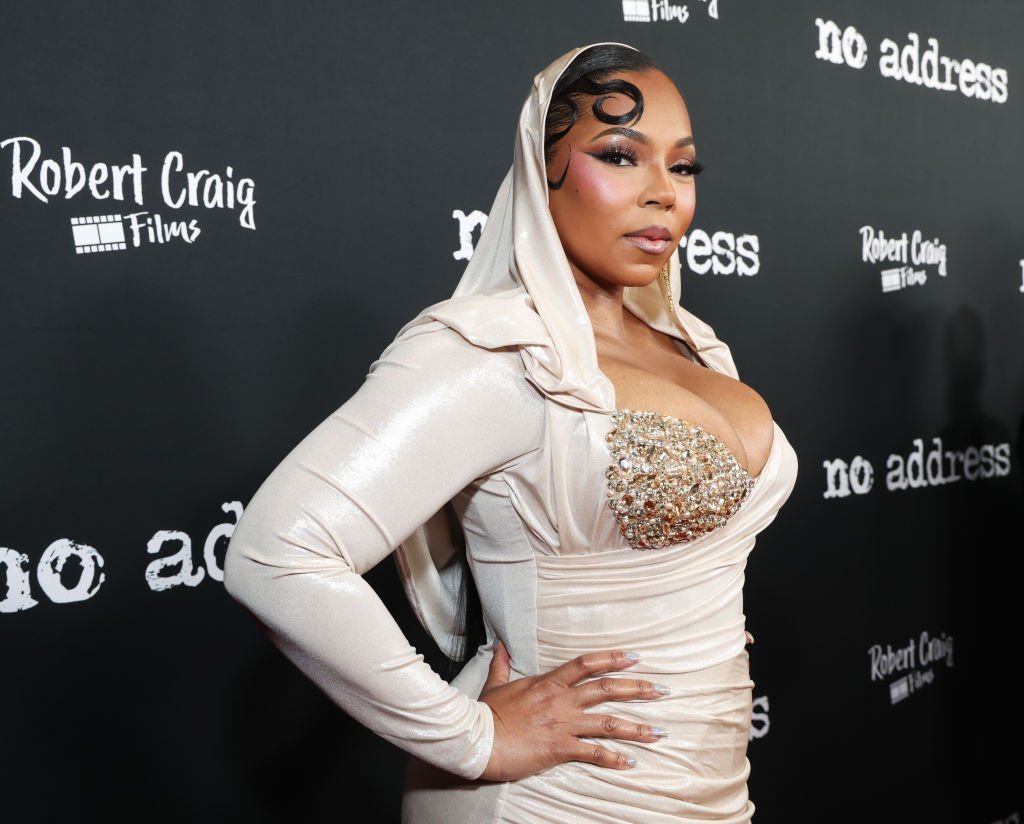 Ashanti attends the No Address Los Angeles premiere at DGA Theater Complex.